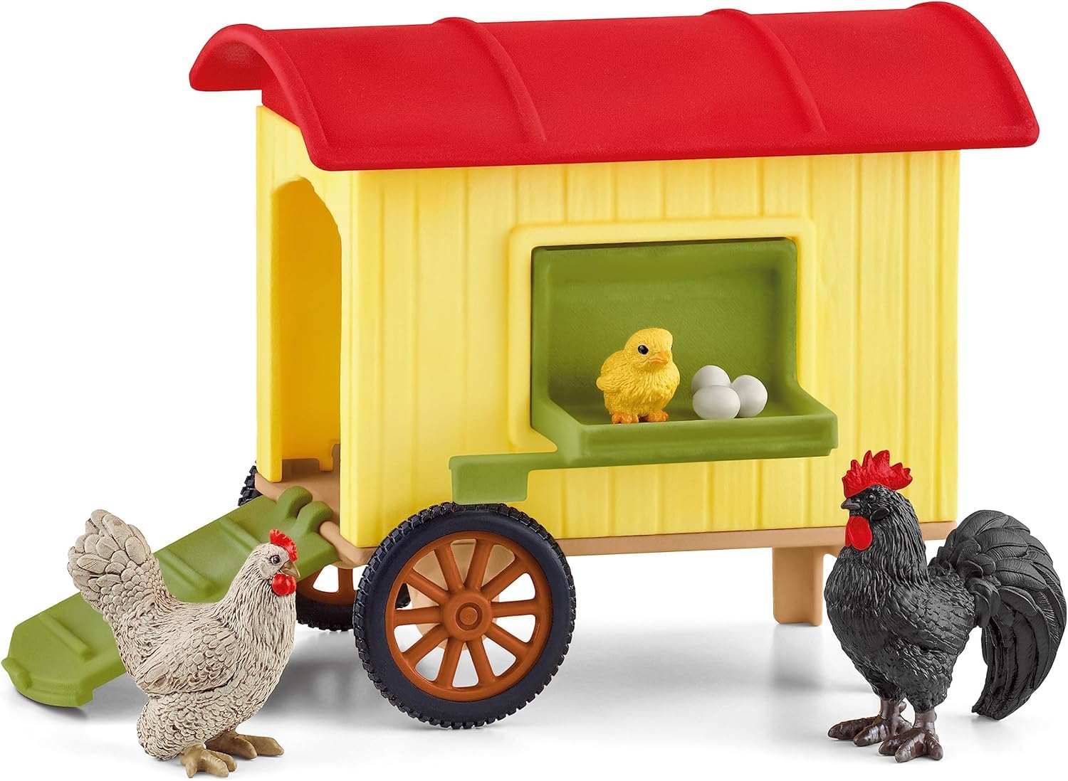 Schleich Farm World | Farm mit Hühnerstall und Pferdebox 72224 | 123 Teile | detailgetreues schleich Tiere Set | Bauernhof Spielzeug ab 3 Jahre | exklusiv bei Amazon