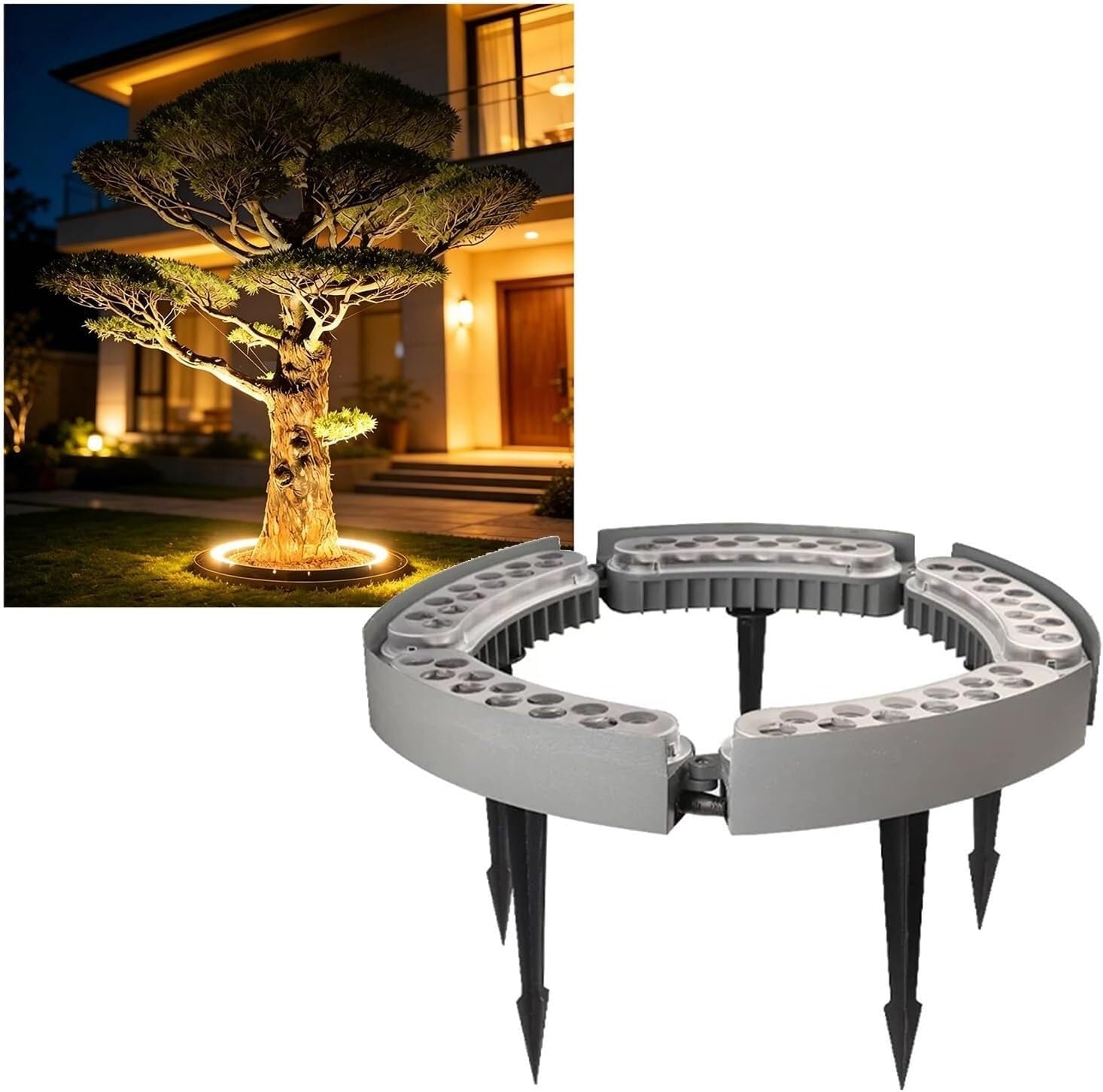 k3Mq9Rw Solar Tree Lights Waterproof Landscape Spotlights, Suitable For Gardens, Courtyards, And Palm Trees(Green,5 Packs)