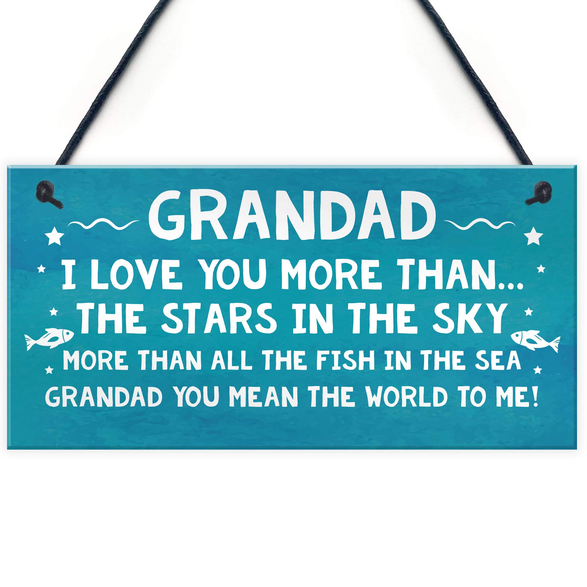 Grandad Gift For Birthday Christmas Hanging Plaque Gift For Dad From Grandchildren Grandparent Gift