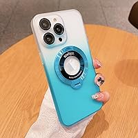 Vista 1 de Losin Funda compatible con iPhone 15 Pro Max con soporte magnético [compatible con MagSafe], bonita funda de color degradado con protector de lente