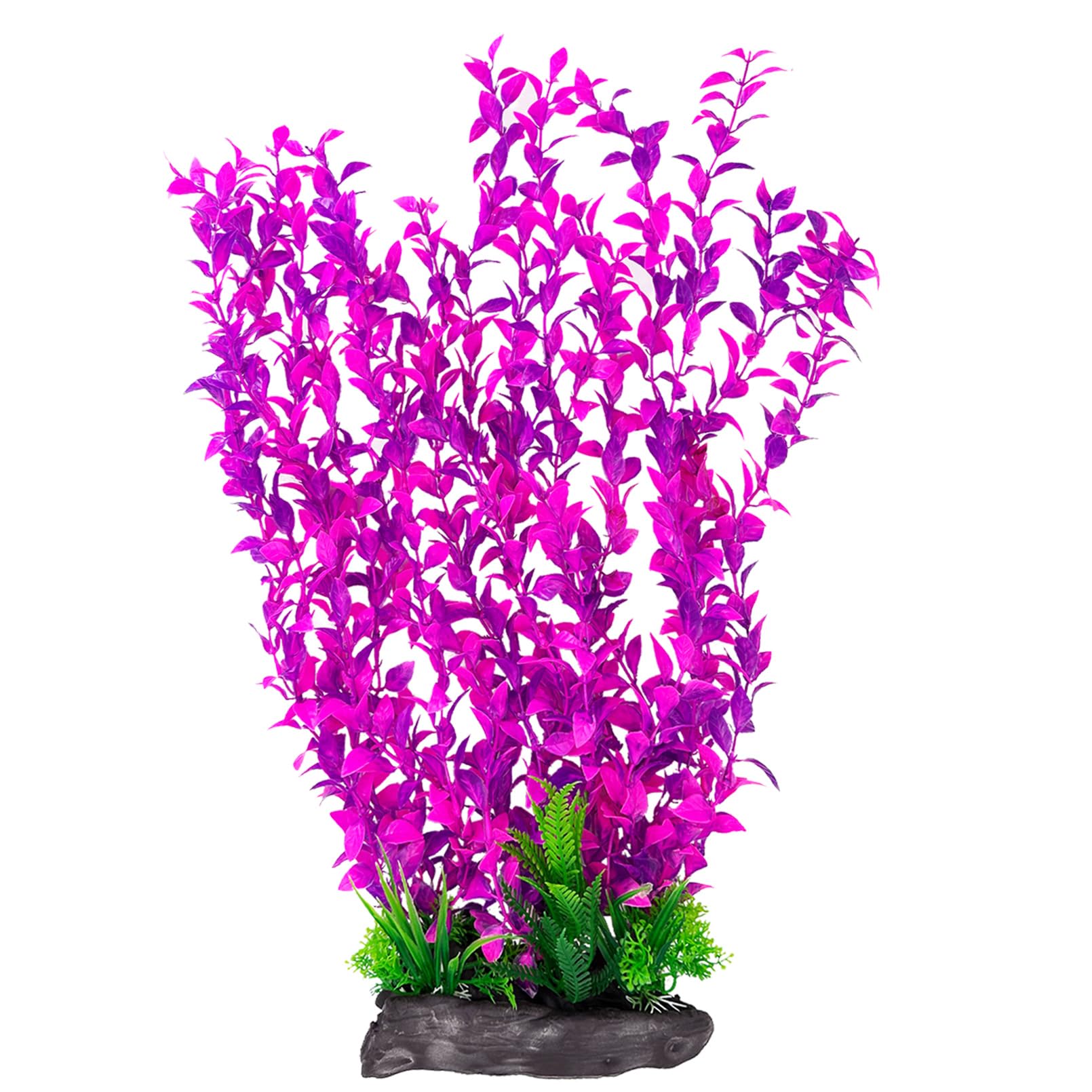 Hamiledyi Aquarium Plastic Plants Aquarium Decor Artificial Fish Tank Plants,Tall Fish Tank Decorations, Extra Large Aquarium Plant 20.4-inch Tall,1PCS