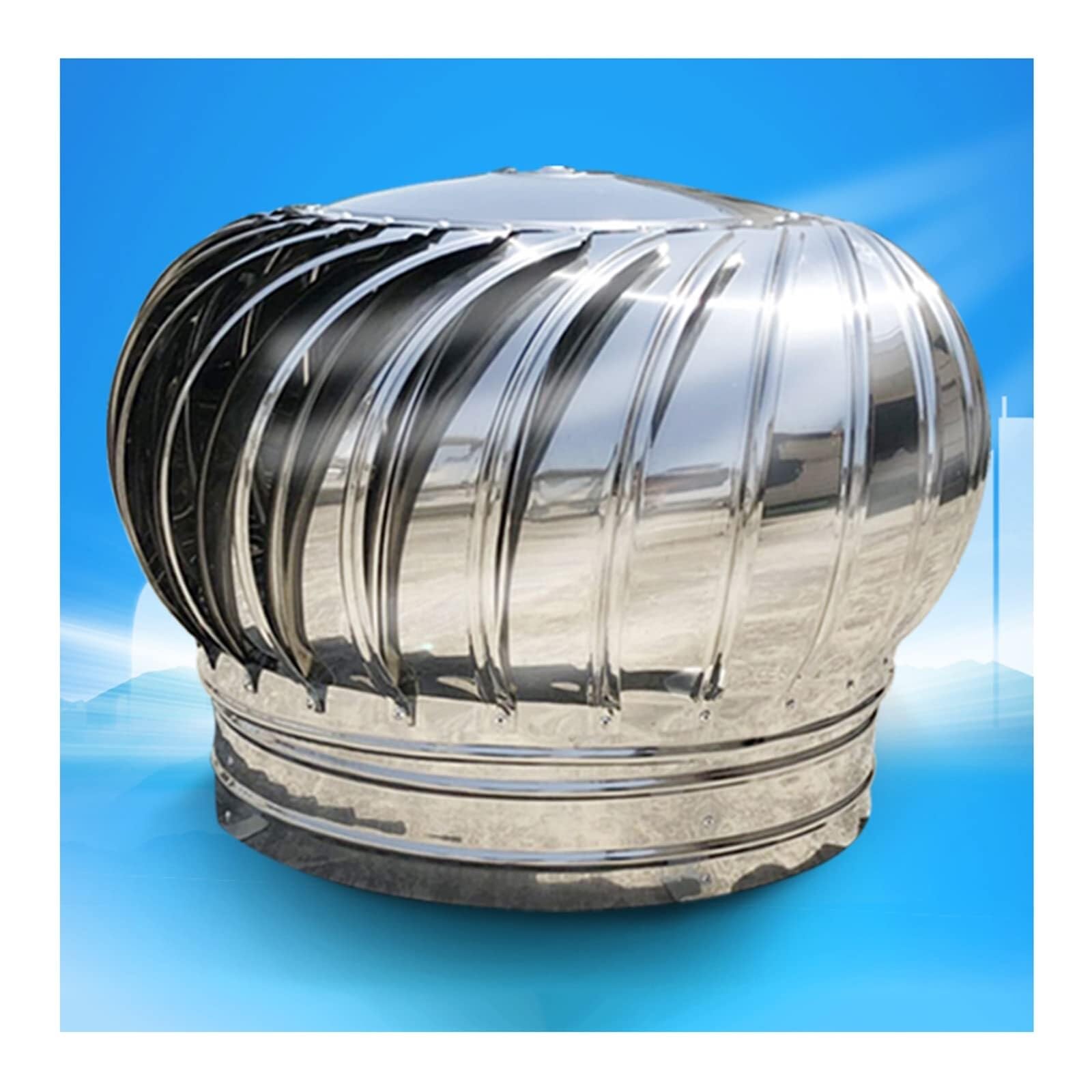 Ventilateur de toit à turbine 400mm et couvercle de cheminée rotatif