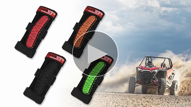 Amazon.com: PLUSUTV Roll Bar Grab Handles Grips Triple Straps for