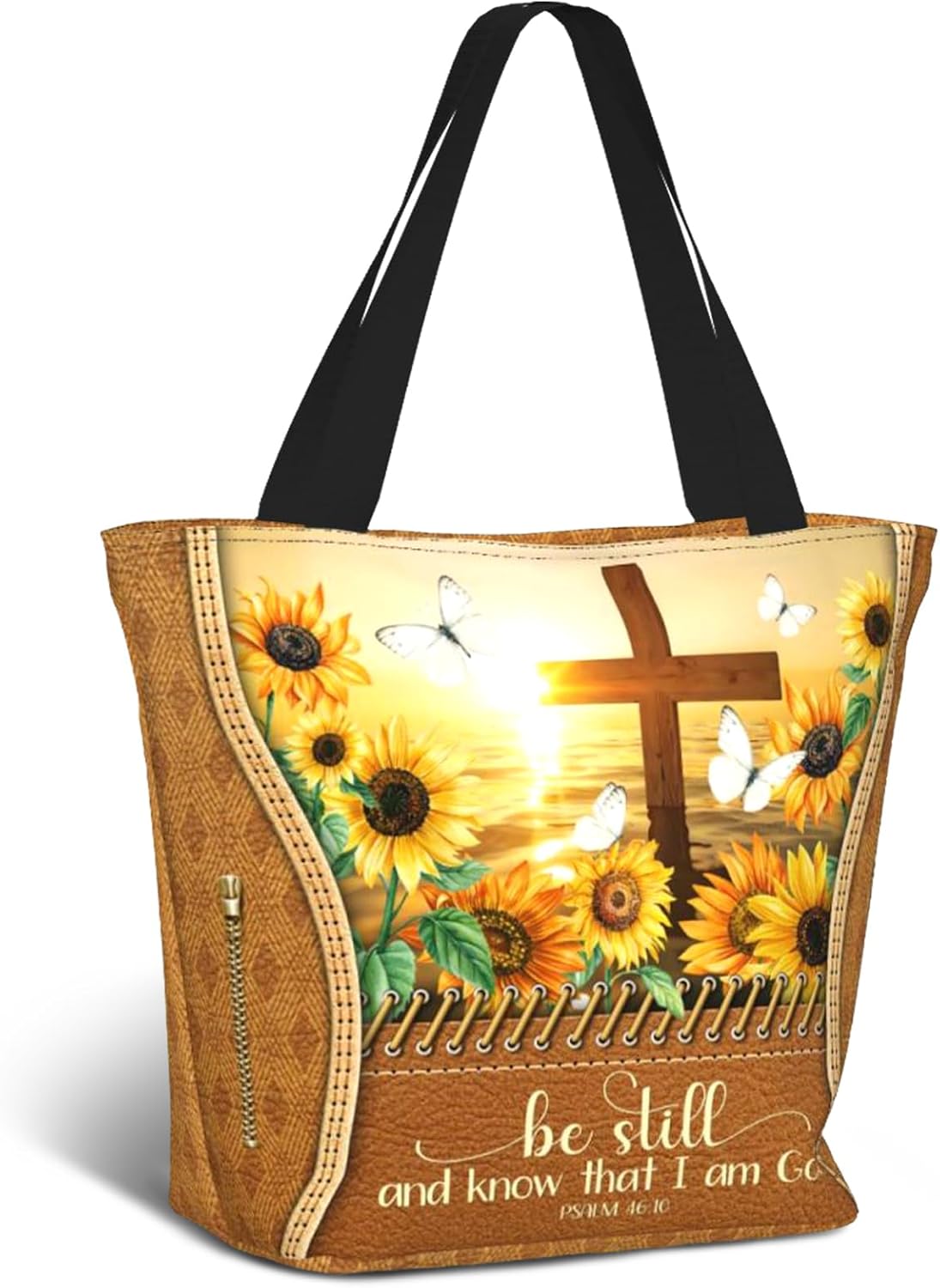 Christian Bible Tote Bags for Women Bible Church Bags Religious Reusable Grocery Bag