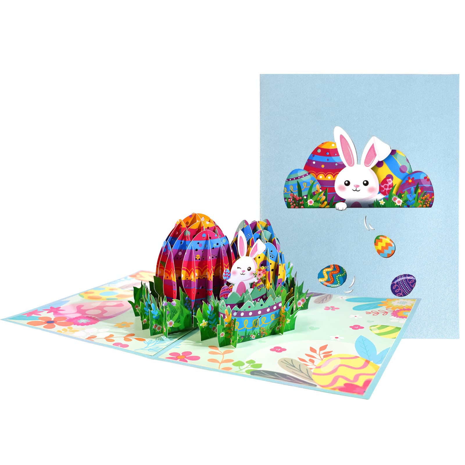 Buxuaaaa 3D Easter Dog Greeting Card Set Invitation Blessing Accessory for New Year Wedding Party Card Supplies Easter Greeting