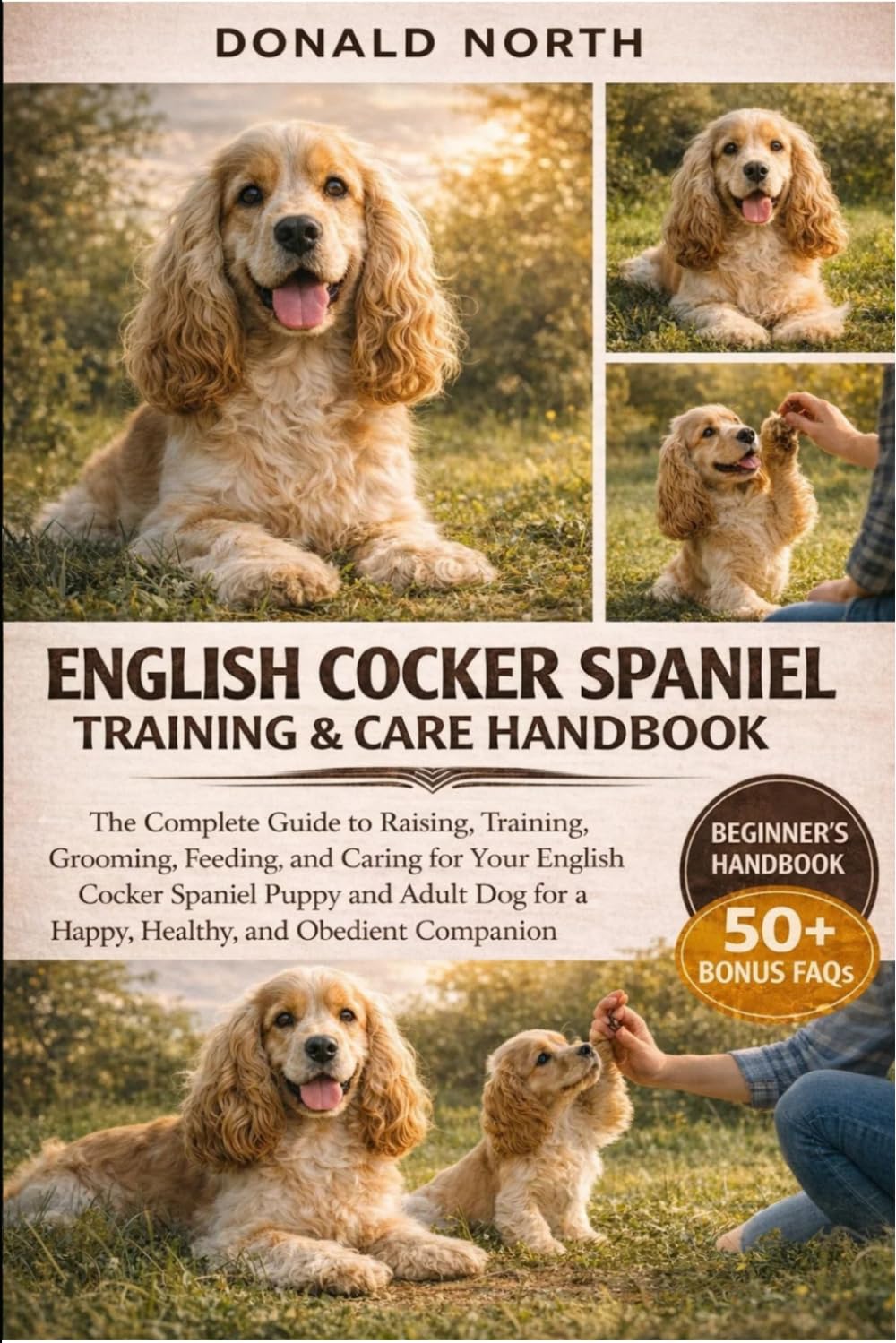 ENGLISH COCKER SPANIEL TRAINING & CARE HANDBOOK: The Complete Guide to Raising, Training, Grooming, Feeding, and Caring for Your English Cocker ... for a Happy, Healthy, and Obedient Companion.