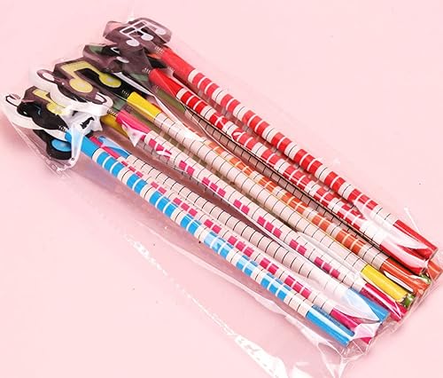 Miniatura 7 de 12 lápices temáticos de música, lápices de notas musicales, lápices de madera para niños, lápices de rayas de colores, lápices de rayas para