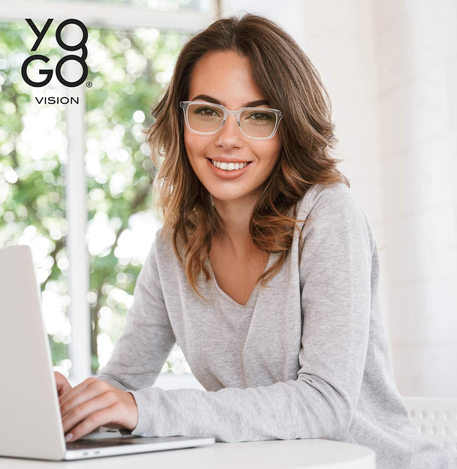 Yogo Vision 2 Pack Bifocal Reading Glasses Readers for Men Women Anti Glare Lightweight Eyeglasses - Image 7