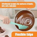 2 Pack Silicone Spatula Mixer Beater Scraper Compatible with KitchenAid Stand Mixer Attachments,Works on Flat Beaters, Whisks, Dough Hooks (Grey)