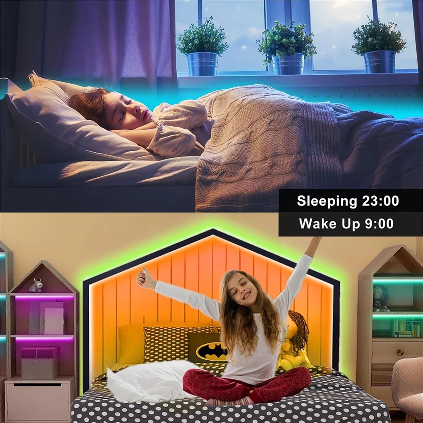 LED Neon Light Strip With Tuya Intelligent Control RGB Waterproof Rope Suitable For Outdoor Decoration Of Houses(15M Neon light strip)