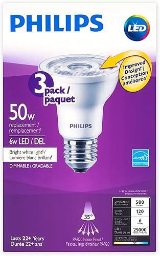 Miniatura 2 de Philips LED 50W PAR20 blanco brillante SO 3Pk