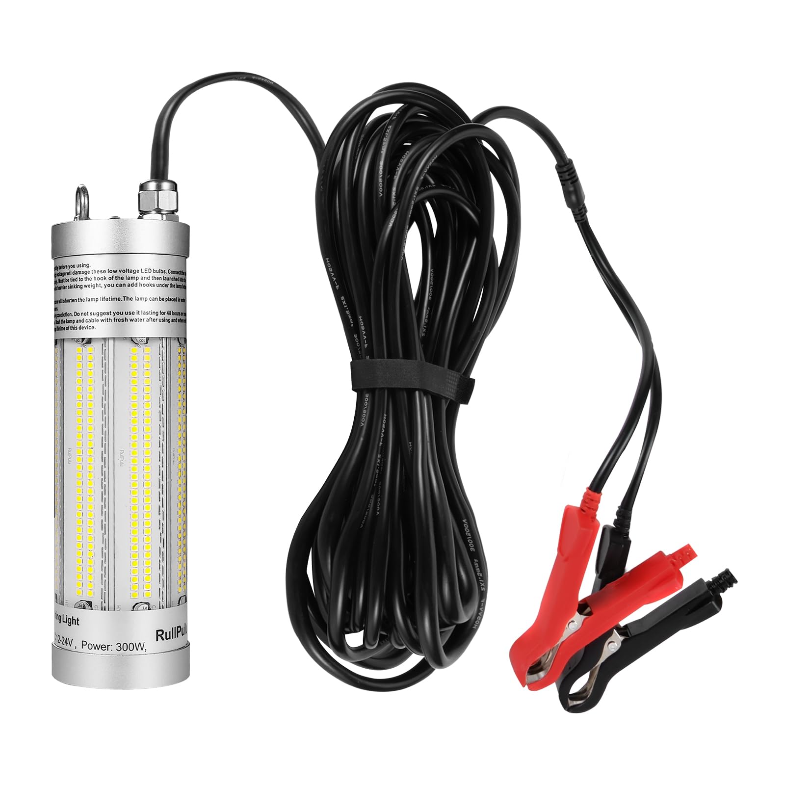 Lampada da pesca subacquea 300W 36000 lumen IP68 impermeabile attrattore esca notturna per barca kayak