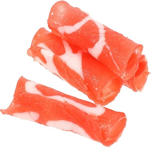 4 piezas de carne artificial realista simulada accesorios de comida para exhibición de cocina, fotografía y uso de fiesta, modelos de alimentos de
