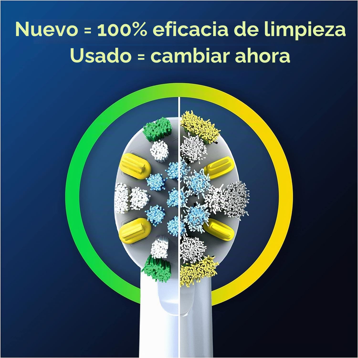 Oral-B Pro Floss Action - Cabezal de cepillo de dientes eléctrico, en forma de X y cerdas interdentales para una eliminación más profunda de la placa, paquete de 4 cabezales de cepillo de dientes,