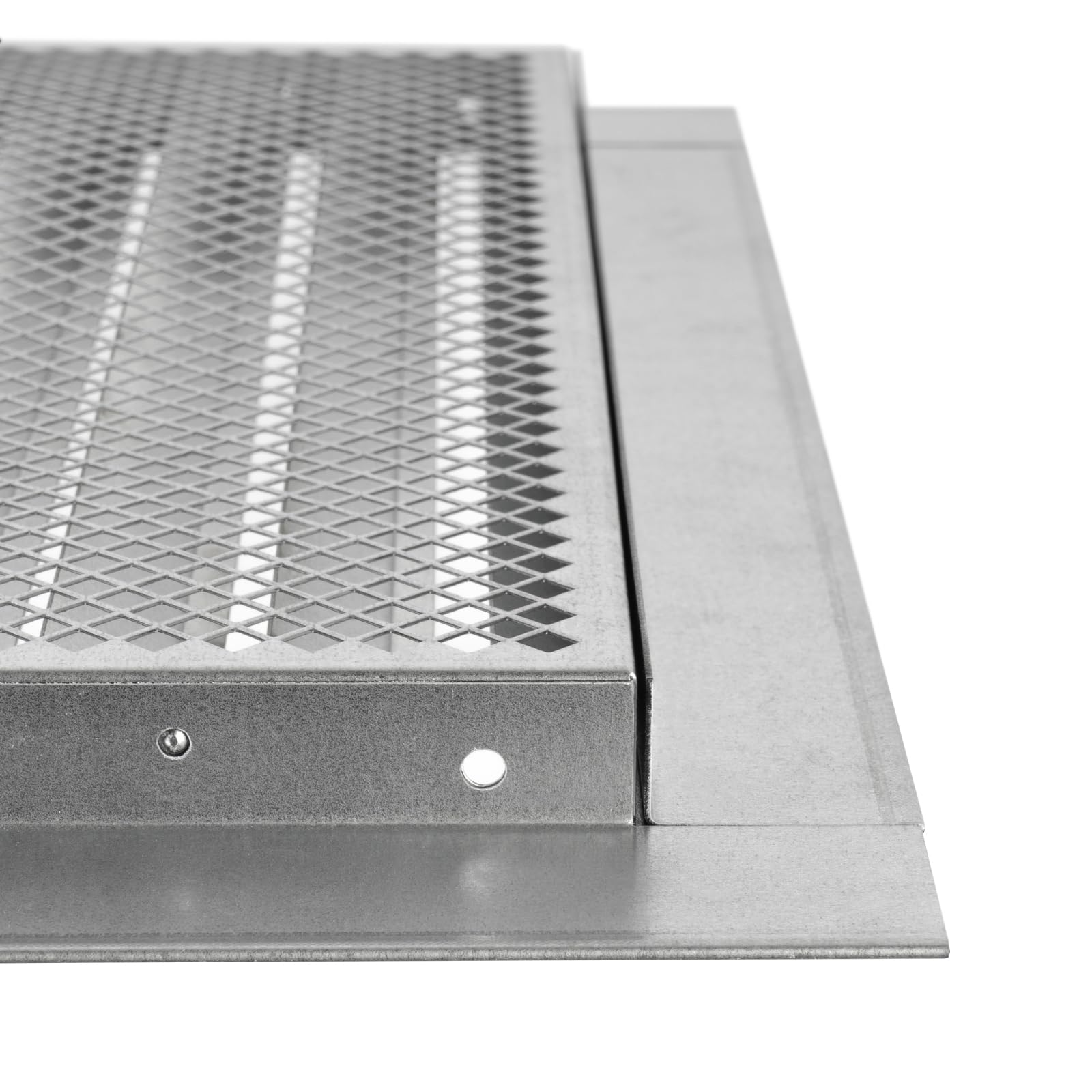 Deckenlüftungsgitter 30,5 X 10,2 Cm – Aus Stahl, 2-fach Verstellbar, Für Wand & Decke, Weiß