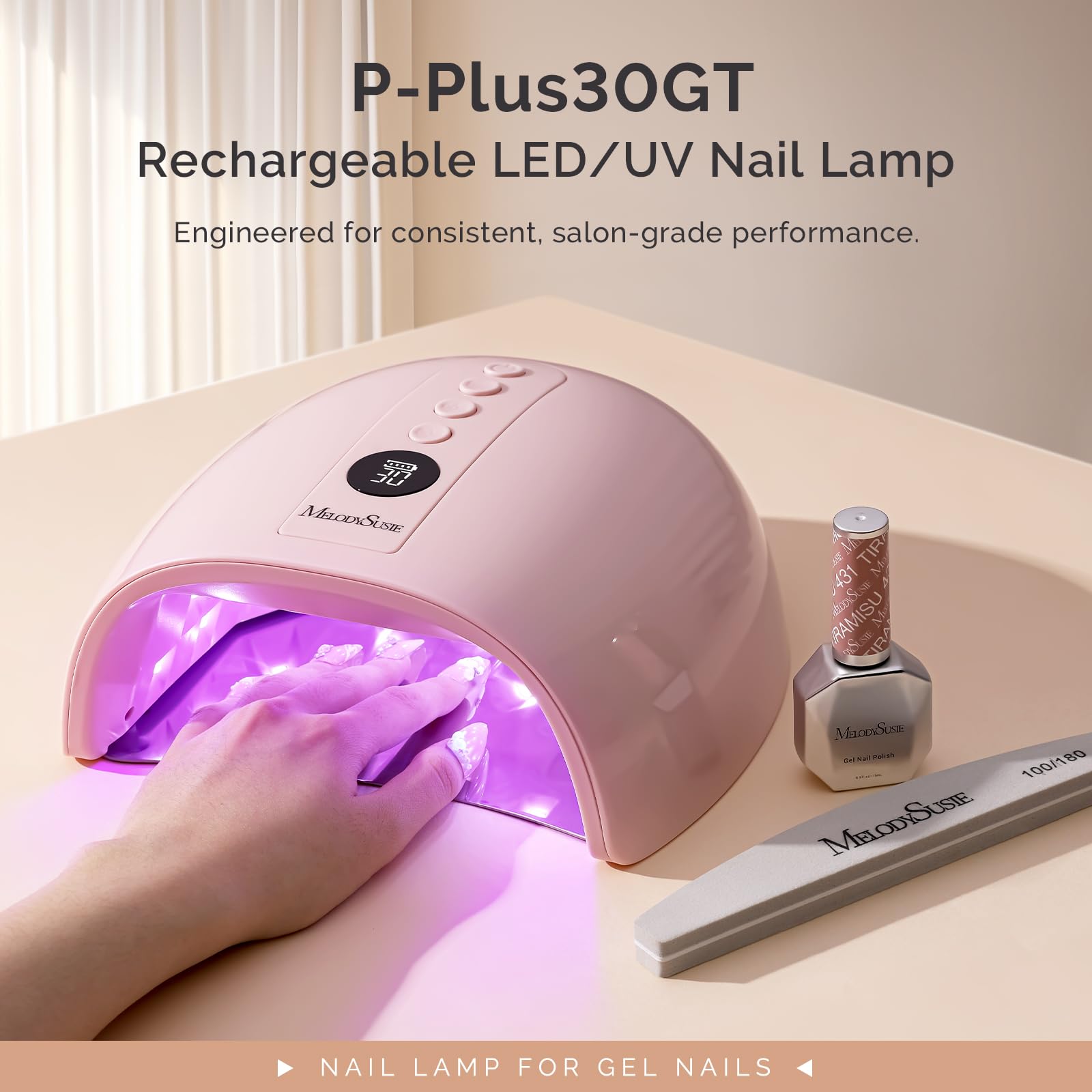Amazon.com: MelodySusie Professional Cordless UV Nail Lamp with
