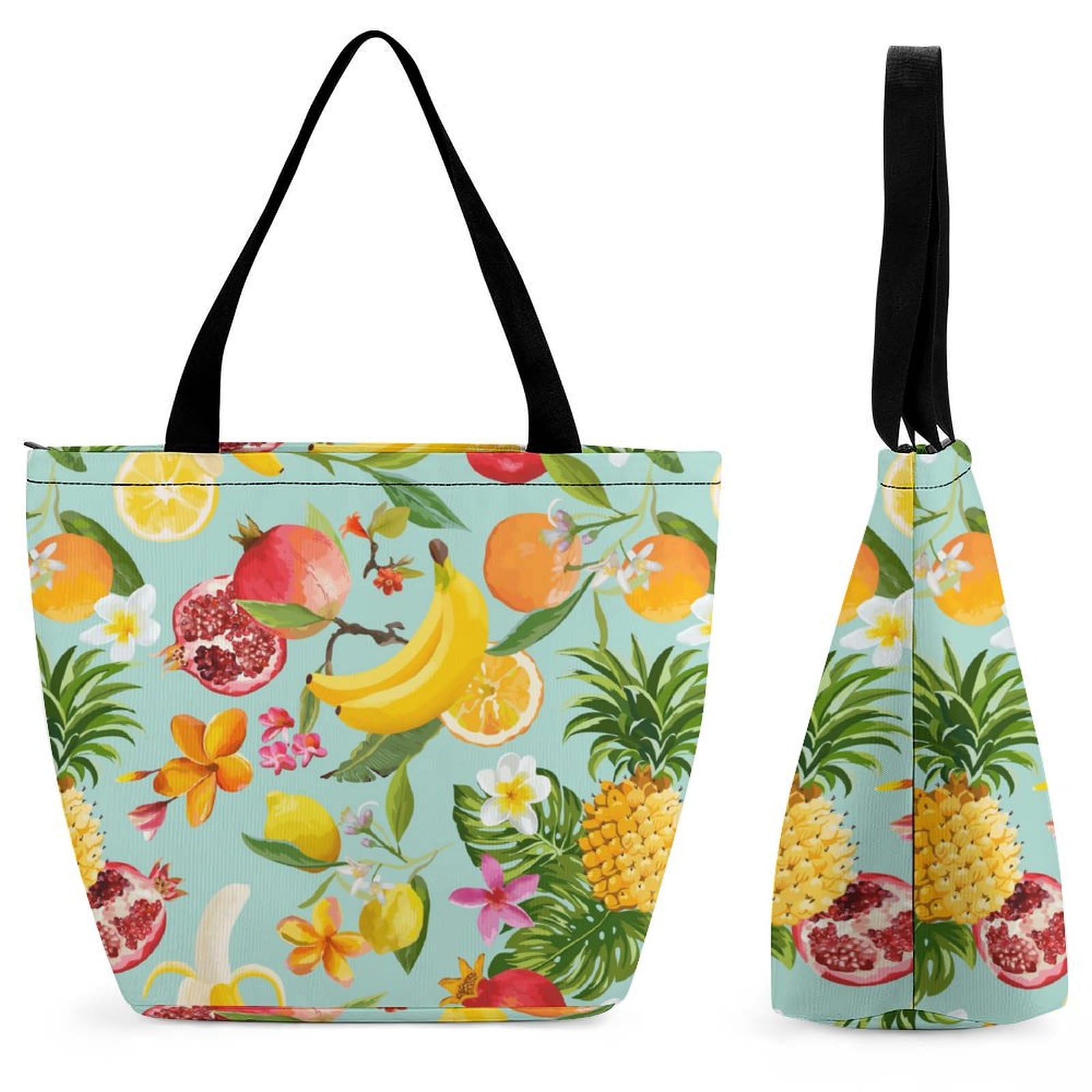 Amazon.co.jp: トートバッグ フルーツ柄 果物柄 カラフル ショッピング