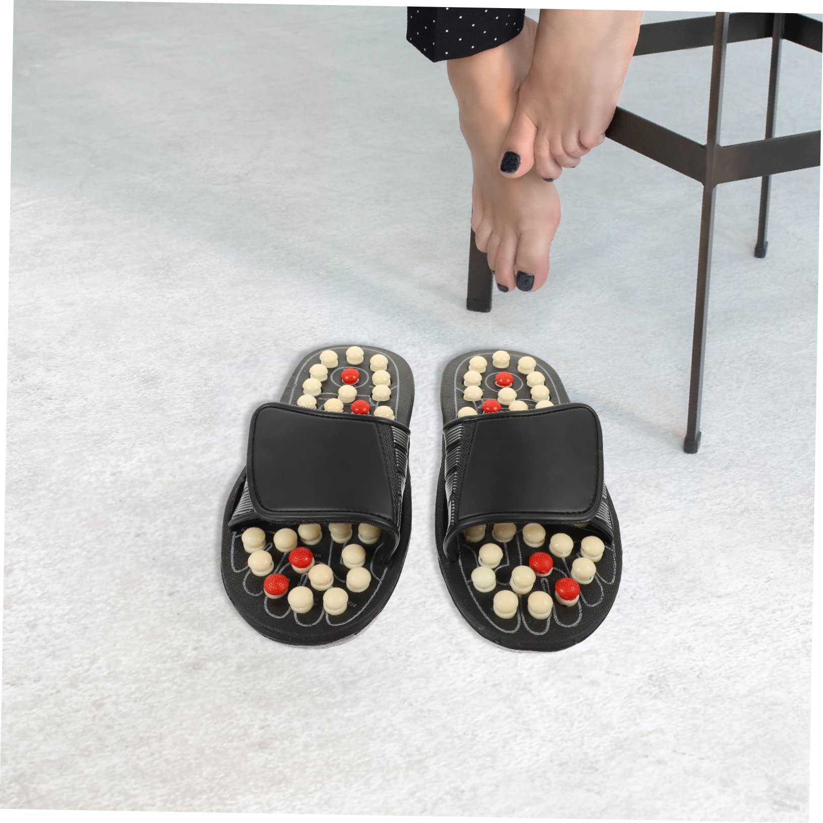 Akupunktur Massage Slipper zur Fußpflege Pu und Eva Material Entspannung für Fußsohle Fördert Blutzirkulation Unisex Massage Sandalen für Fußmassage