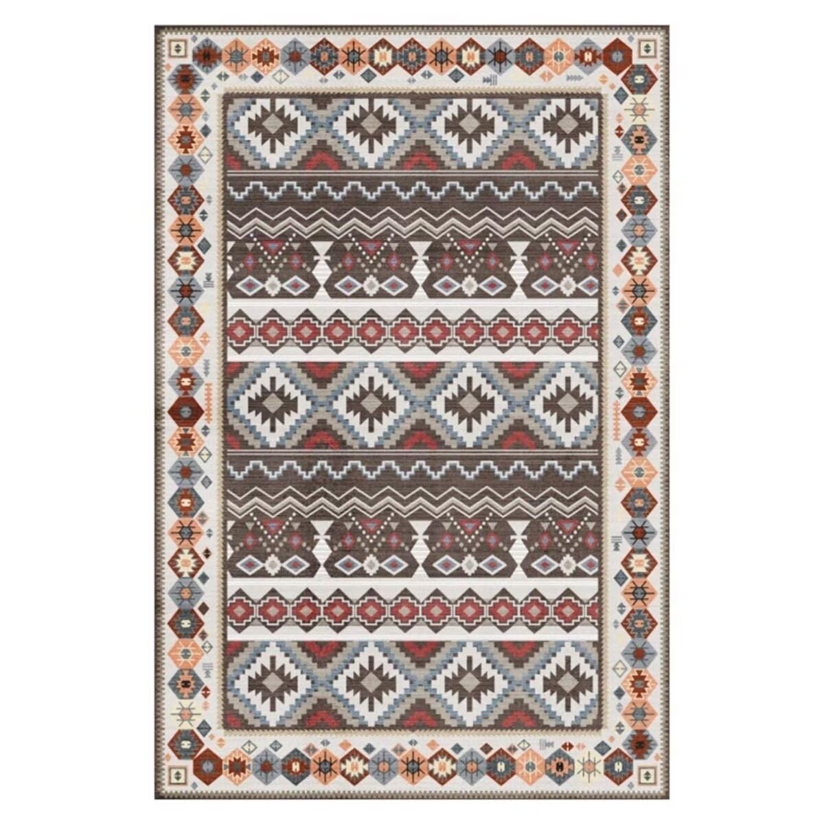 Tapis retro salon doux et elegant pour la salle a manger et chambre fille
