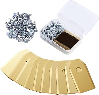 45 Robot Lawn Mower, Titanium Knife Blades, Stainless Steel Automower Blade with 45 Screws, Suitable for All Husqvarna Automower, Gardena, Yardforce Robotic Lawnmowers
