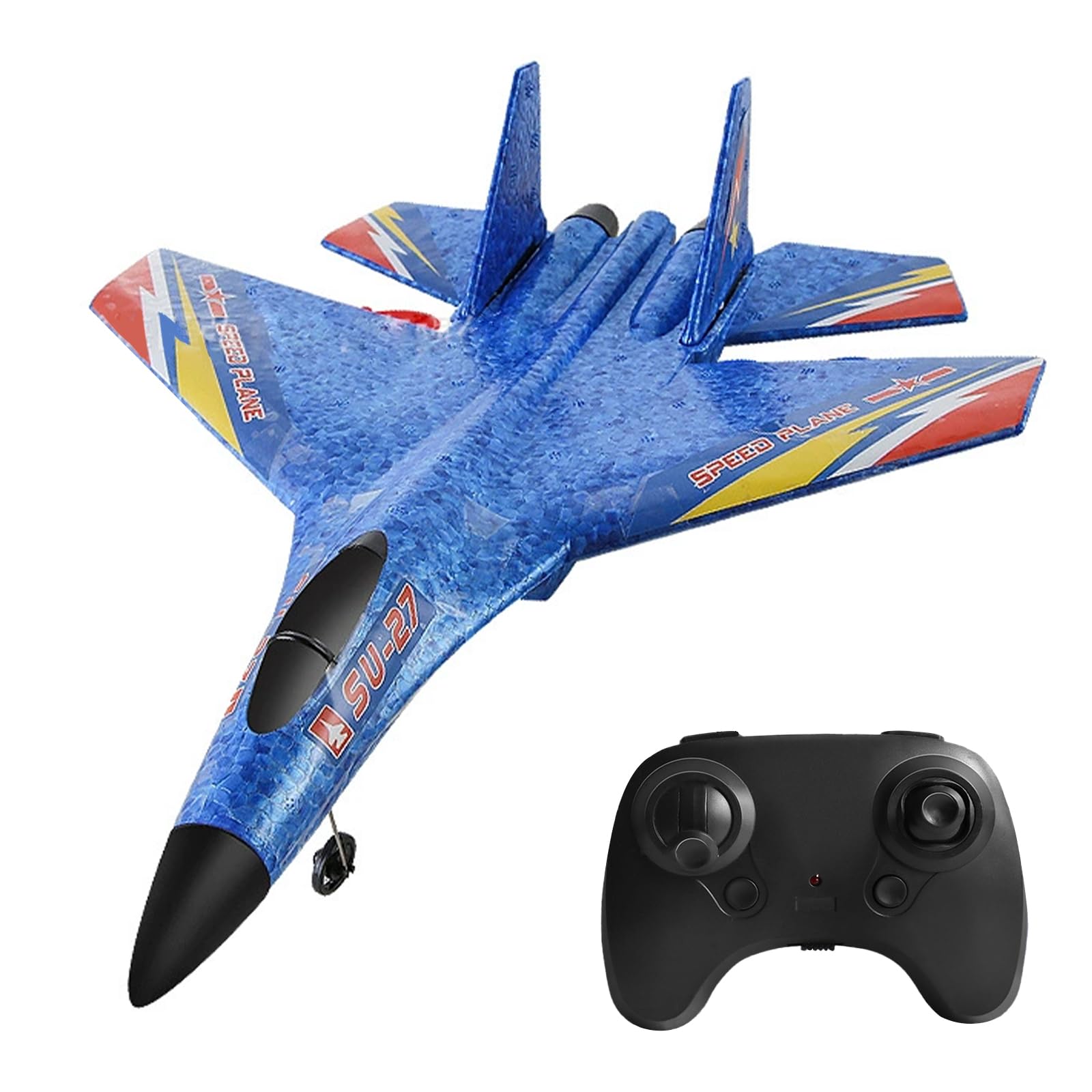 Amazon.com: Nautydaddy RC Foam Fighter Plane Set, 3 Colors SU-27