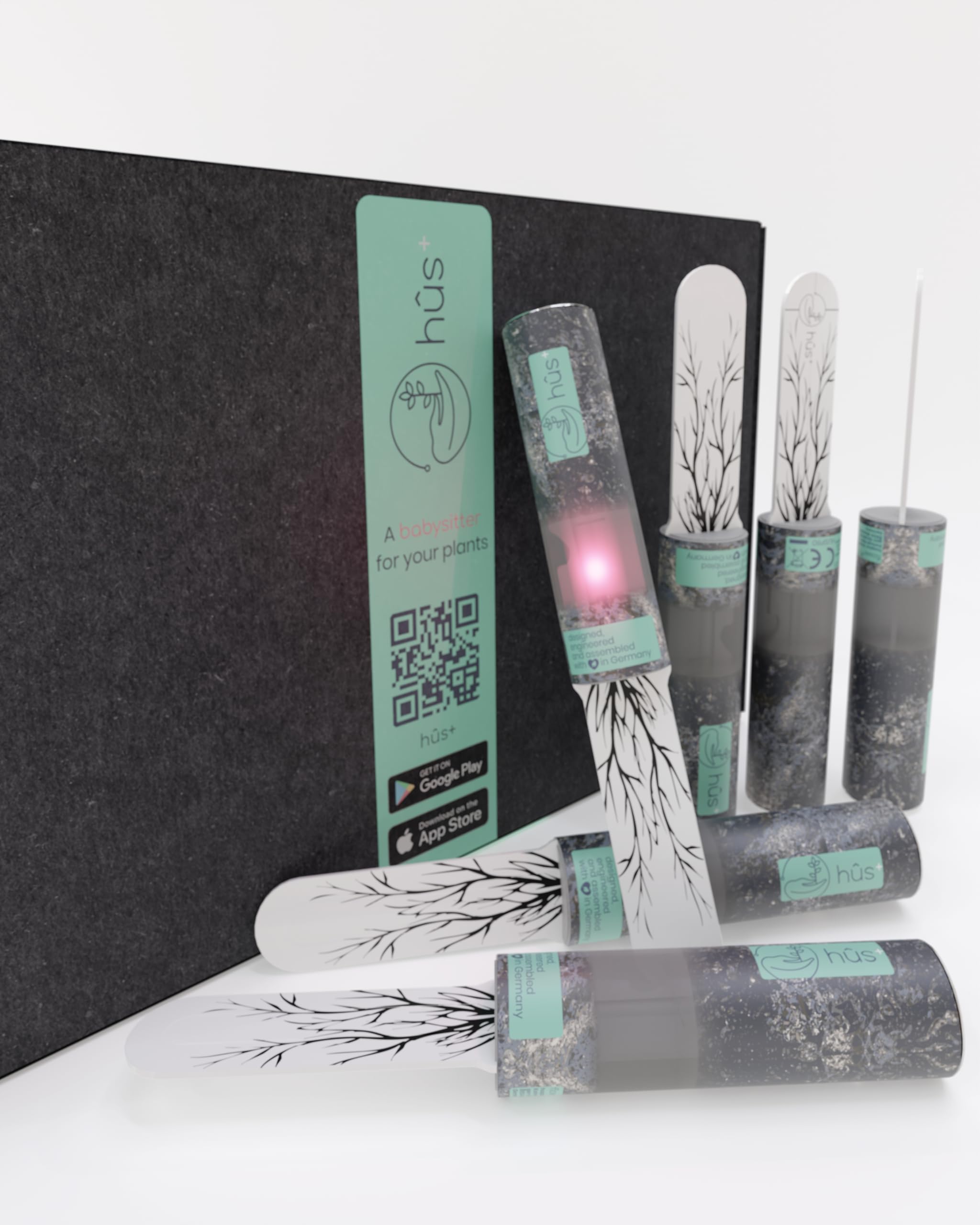Flower eco | A Babysitter for Your Plants | Indicatore di irrigazione digitale con batteria di 10 anni * Misuratore di umidità per piante – Misuratore di umidità del suolo sensore impermeabile