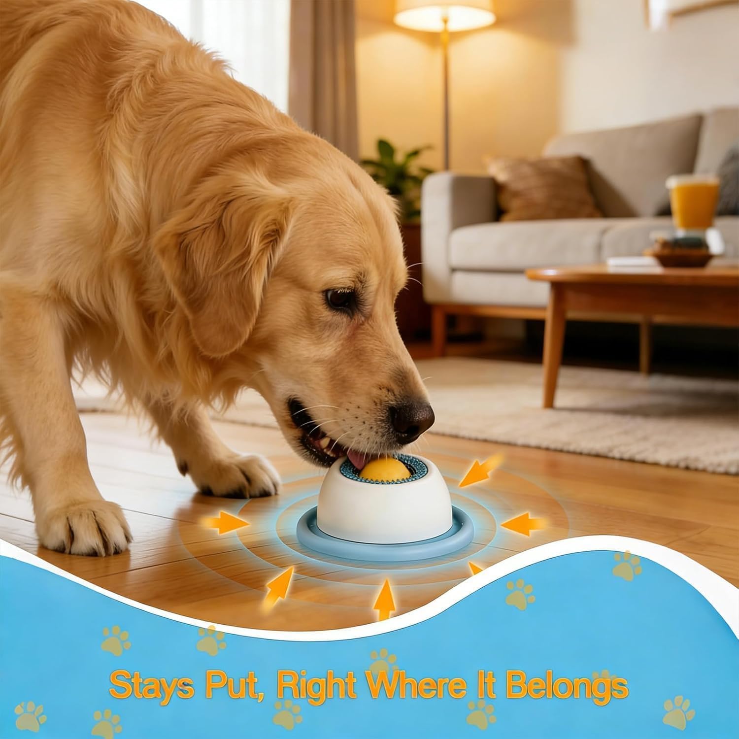 Pet Lick Bowl for Dogs Cats, Liquid Food Slow Feeder, Dog Licks Roll Ball, Non-Slip Licking Bowl Enrichment Toys for Dog — view 5