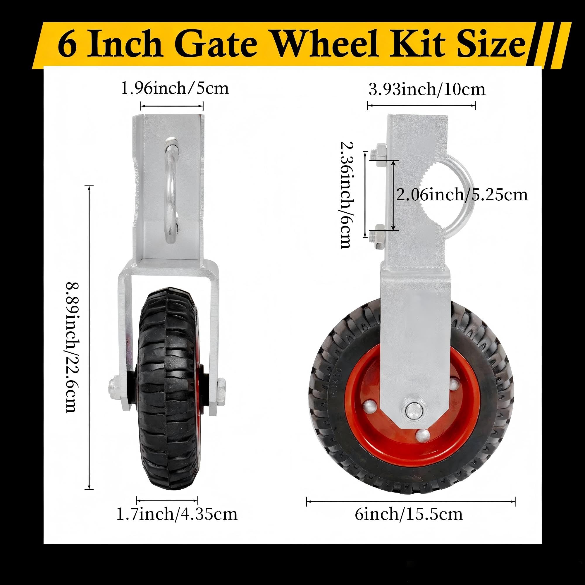 Gate Wheels - Eliminate Dragging & Sagging -2
