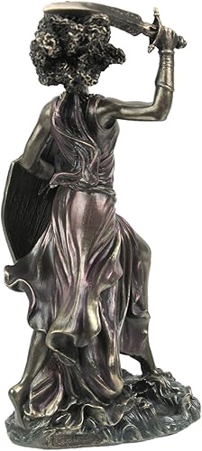 Miniatura 3 de Veronese Design 8 5/8" Santeria Orishas Obba River Goddess Resina Fundida en Frío Acabado Bronce Estatua
