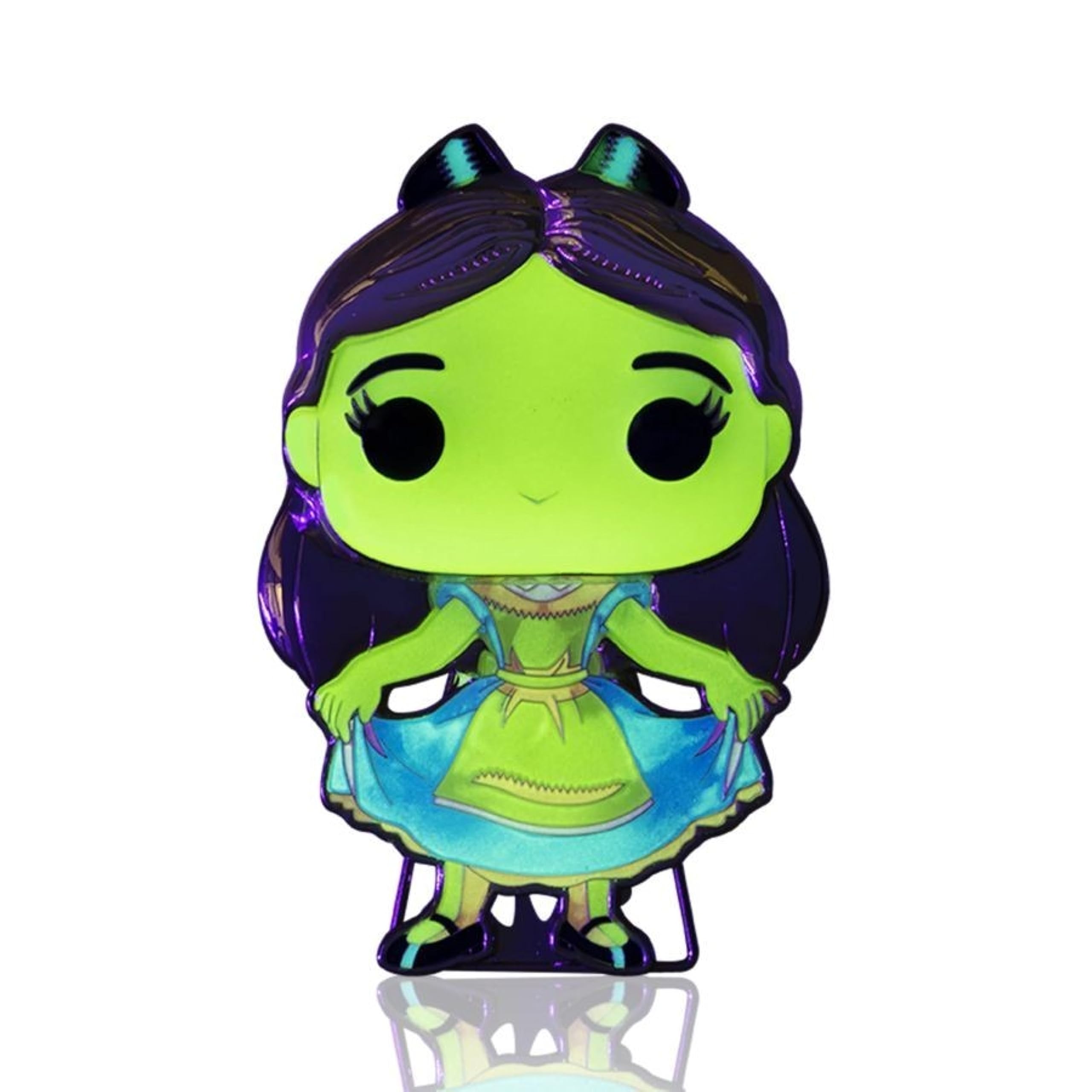 Funko Pop! Duża emaliowana przypinka Disney Alice: Alicja - Alicja - Alicja w Krainie Czarów Emaliowane szpilki - Śliczna broszka kolekcjonerska - do plecaków i toreb - Pomysł na prezent - Oficjalny