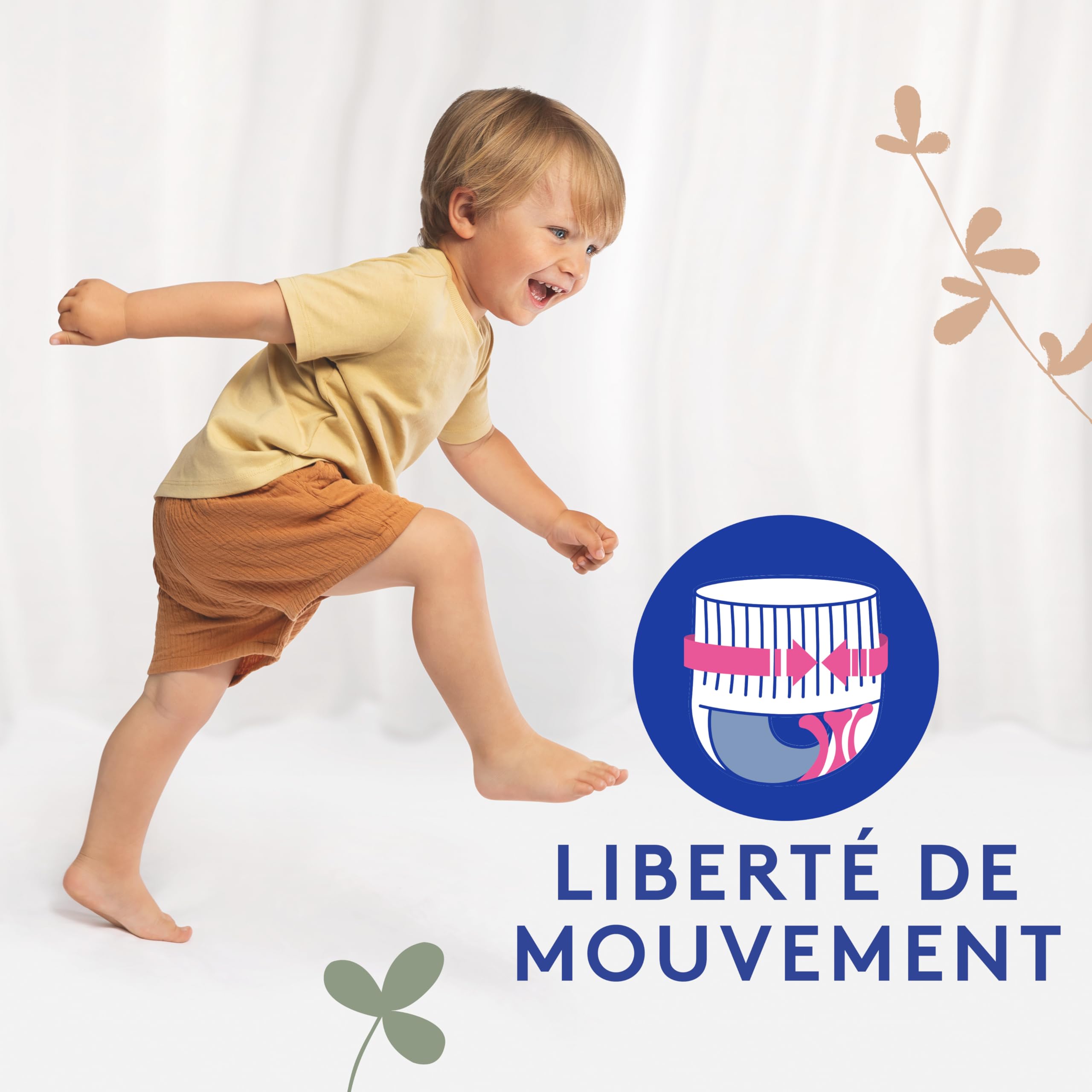 Lotus Baby Douceur & Confort - Culottes Taille 6 (16-26 kg) Pack 1 mois - 112 culottes