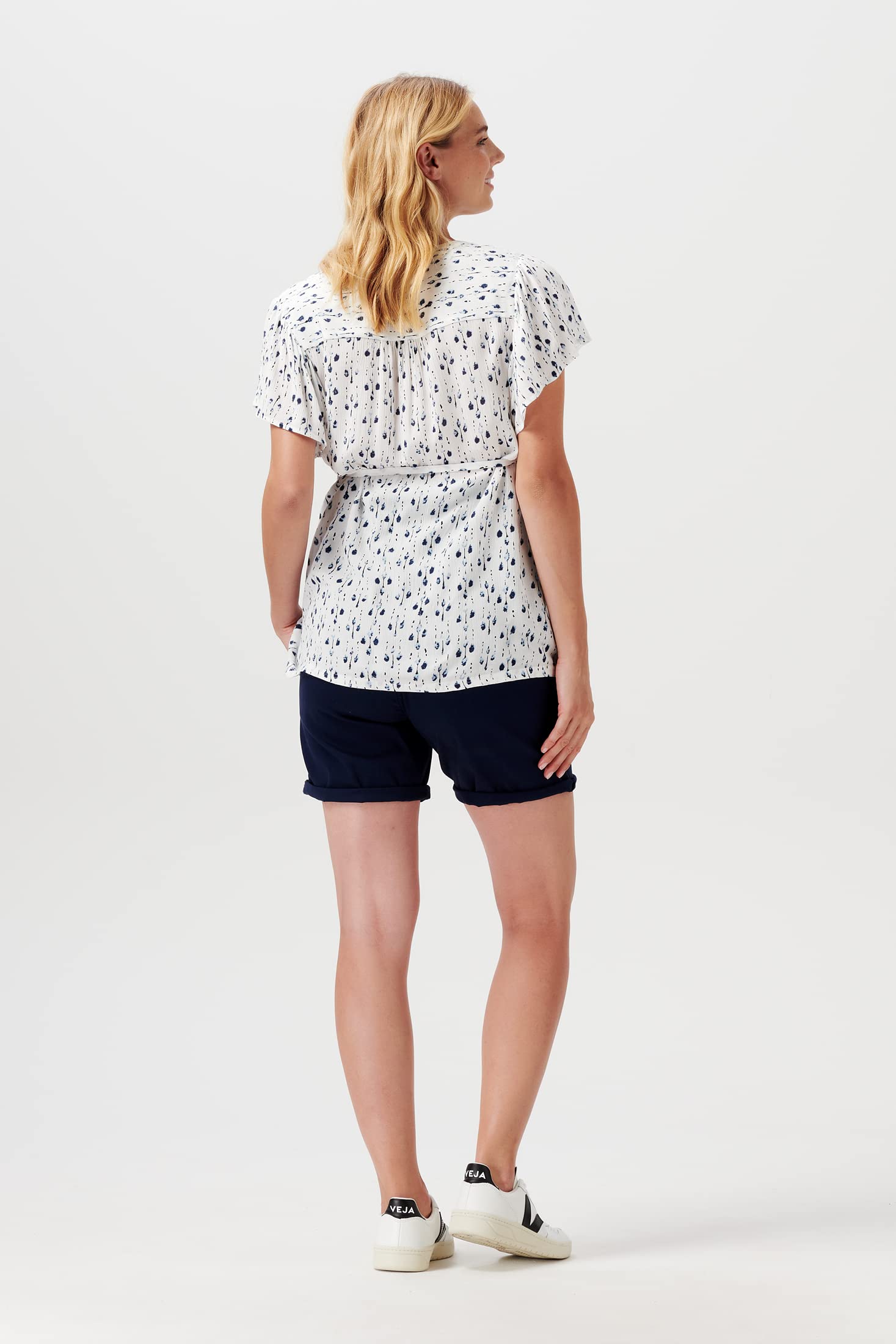 Noppies Damen Blouse Duzce Nursing Short Sleeve All Over Print Bluse