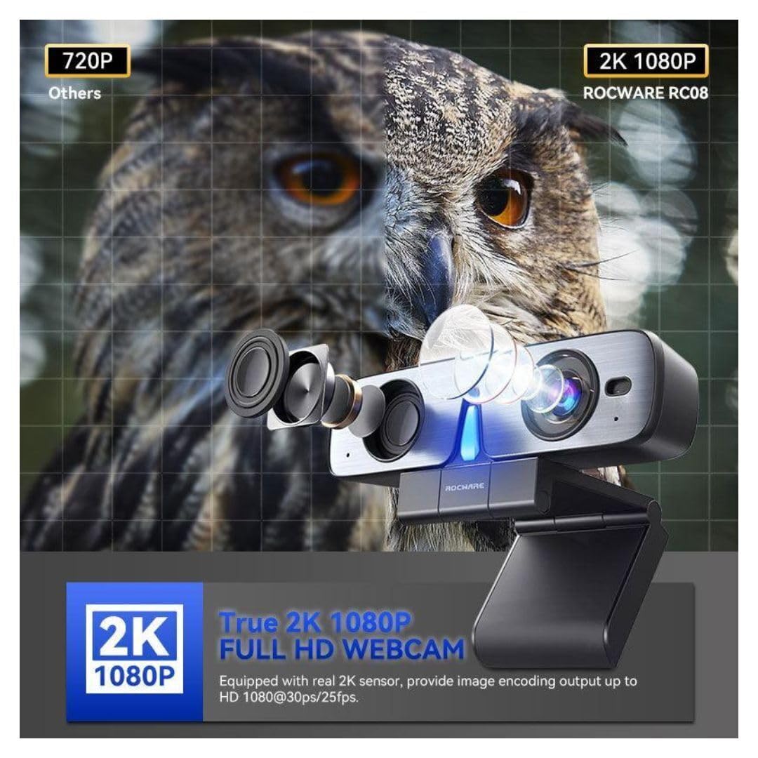 RC08 Kamera internetowa - 30 kl./s - USB 2.0 typ C