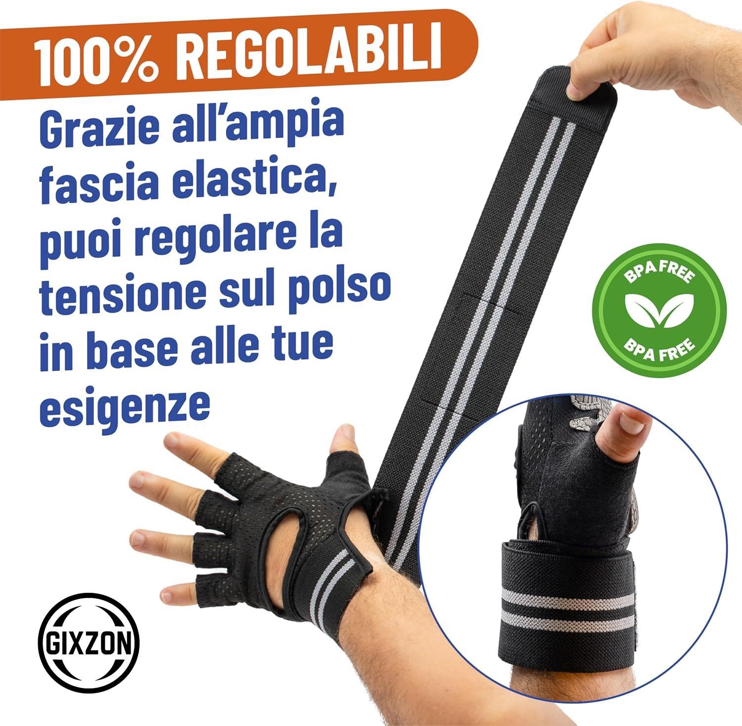 Guanti Palestra Uomo e Donna per Sollevamento Pesi - Guanti da Palestra per Maggior Comfort e Presa Antiscivolo - Sicuri e Traspiranti