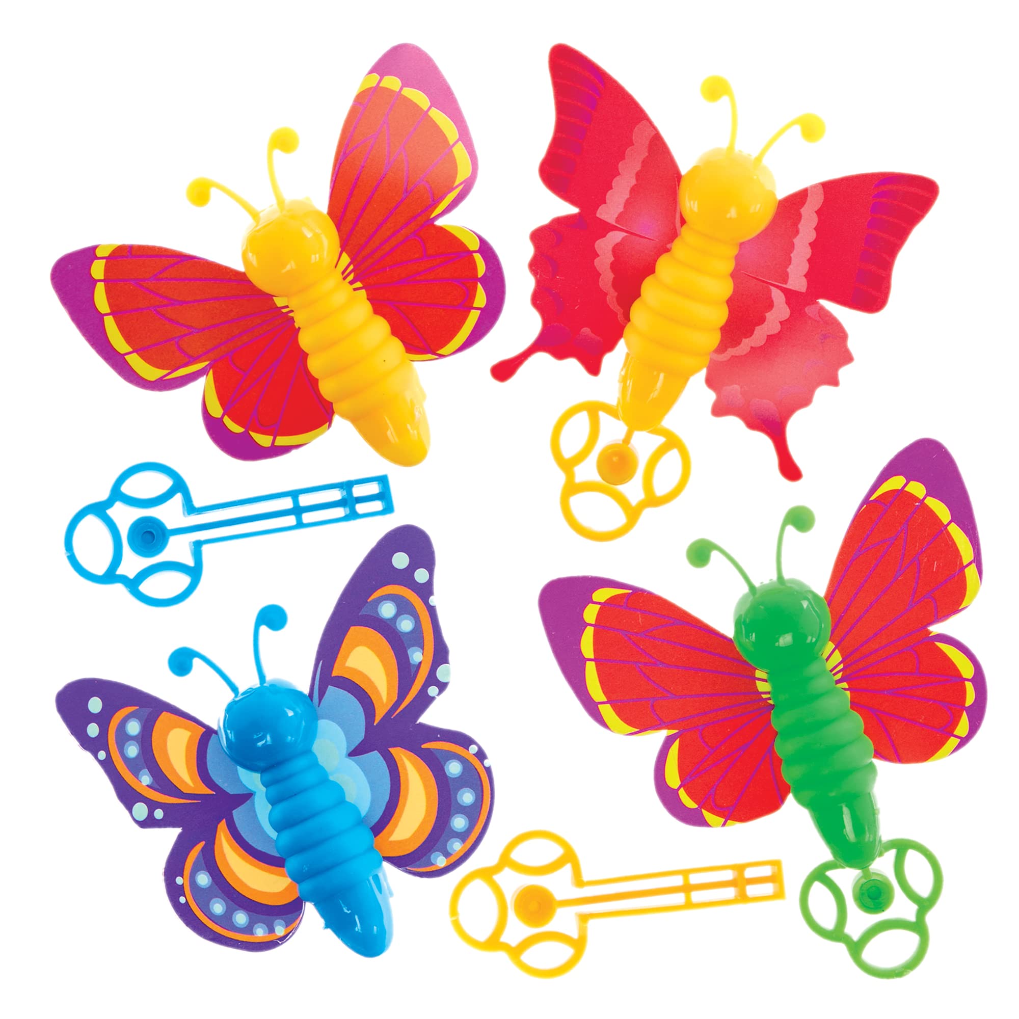 Baker Ross FX878 Butterfly Key Shooters - Pack of 8, Party Bag Fillers for Kids