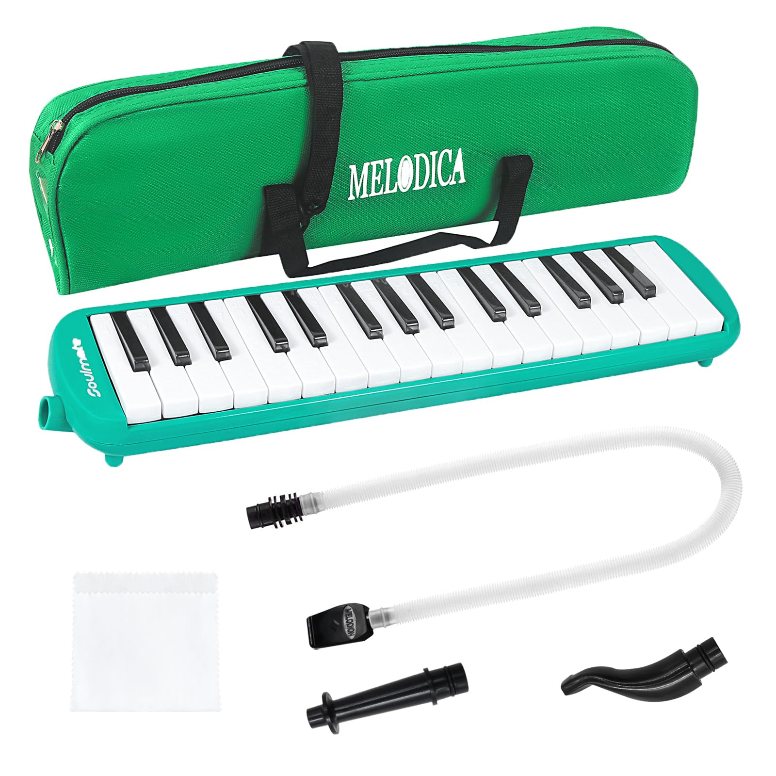Buy Soulmate Melodica Instrument 32 Keys Double Mouthpiece Air Piano ...