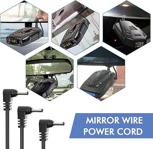 Miniatura 4 de Cable de alimentación para detector de radar, cable de enchufe para espejo retrovisor, con portafusibles en línea, adecuado para Uniden Escort