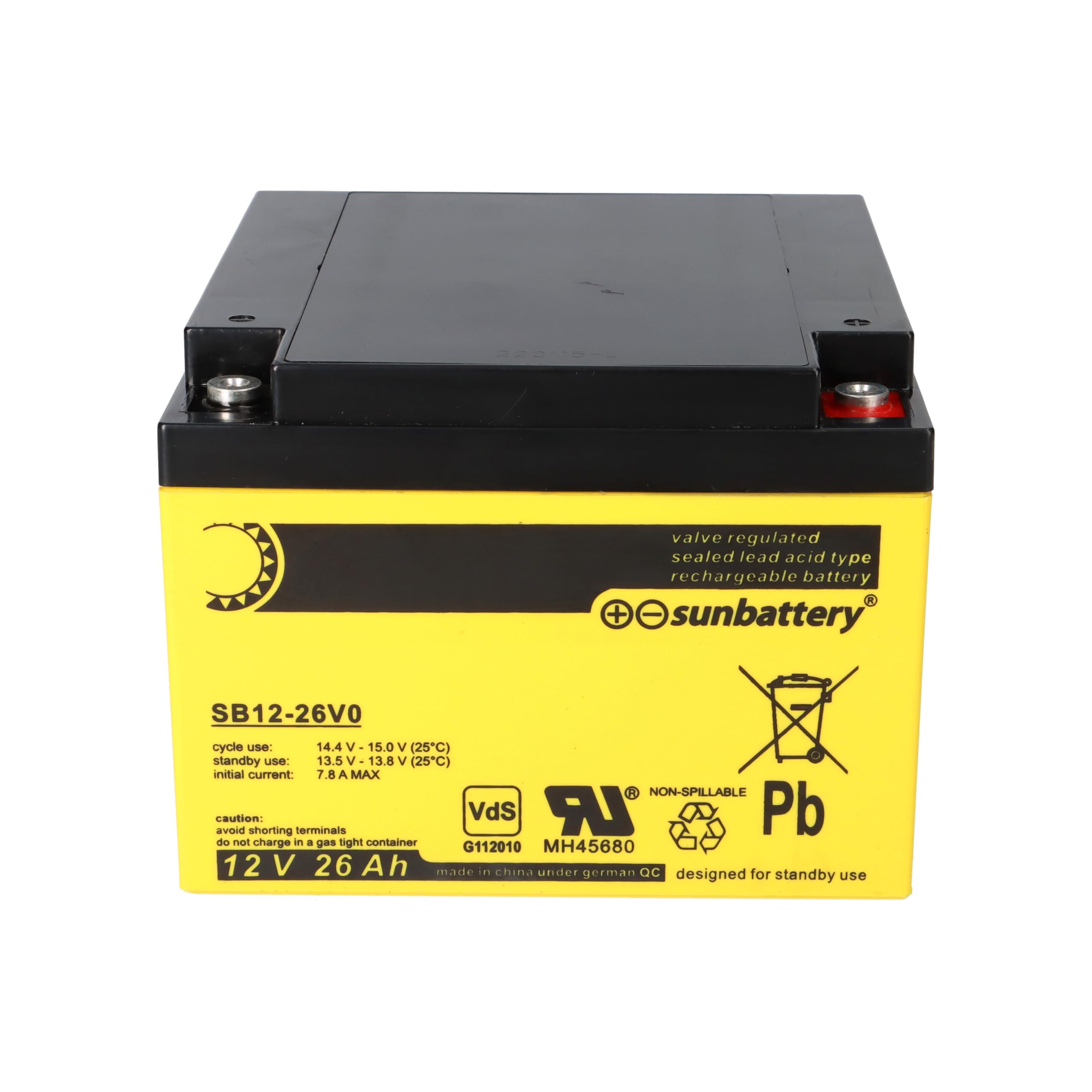Batería de repuesto compatible con Aritech BS129N 12V 26Ah