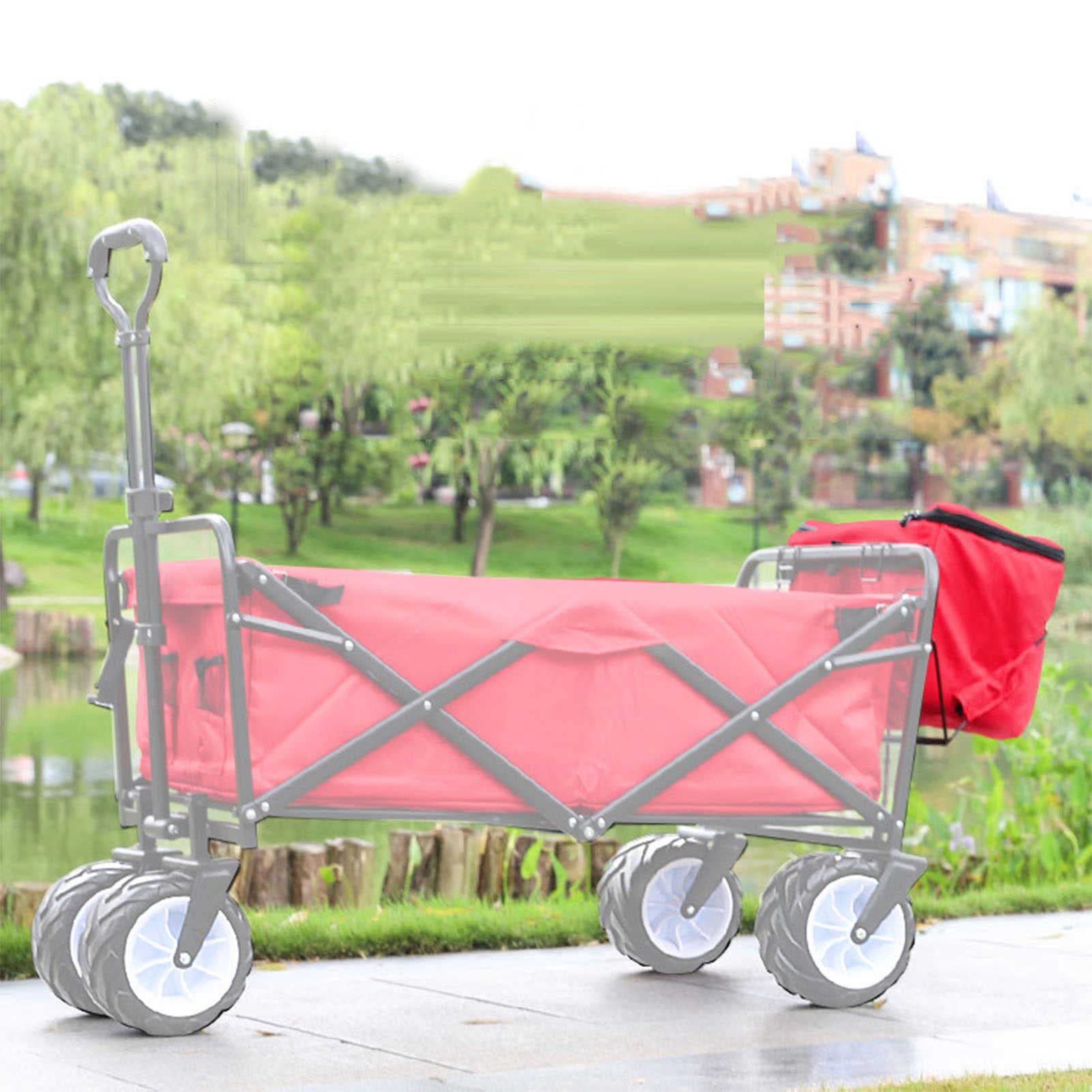 Camping reso facile con il nostro carro pieghevole con borsa termica da 15 l, accessorio perfetto per carrelli surgelati e fare shopping al picnic e alle attività all'aperto