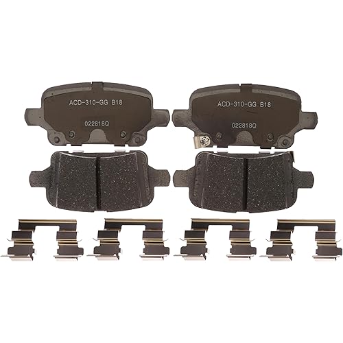 ACDelco Silver 14D1915CH (19382830) Ceramic Rear Disc Brake Pad Set