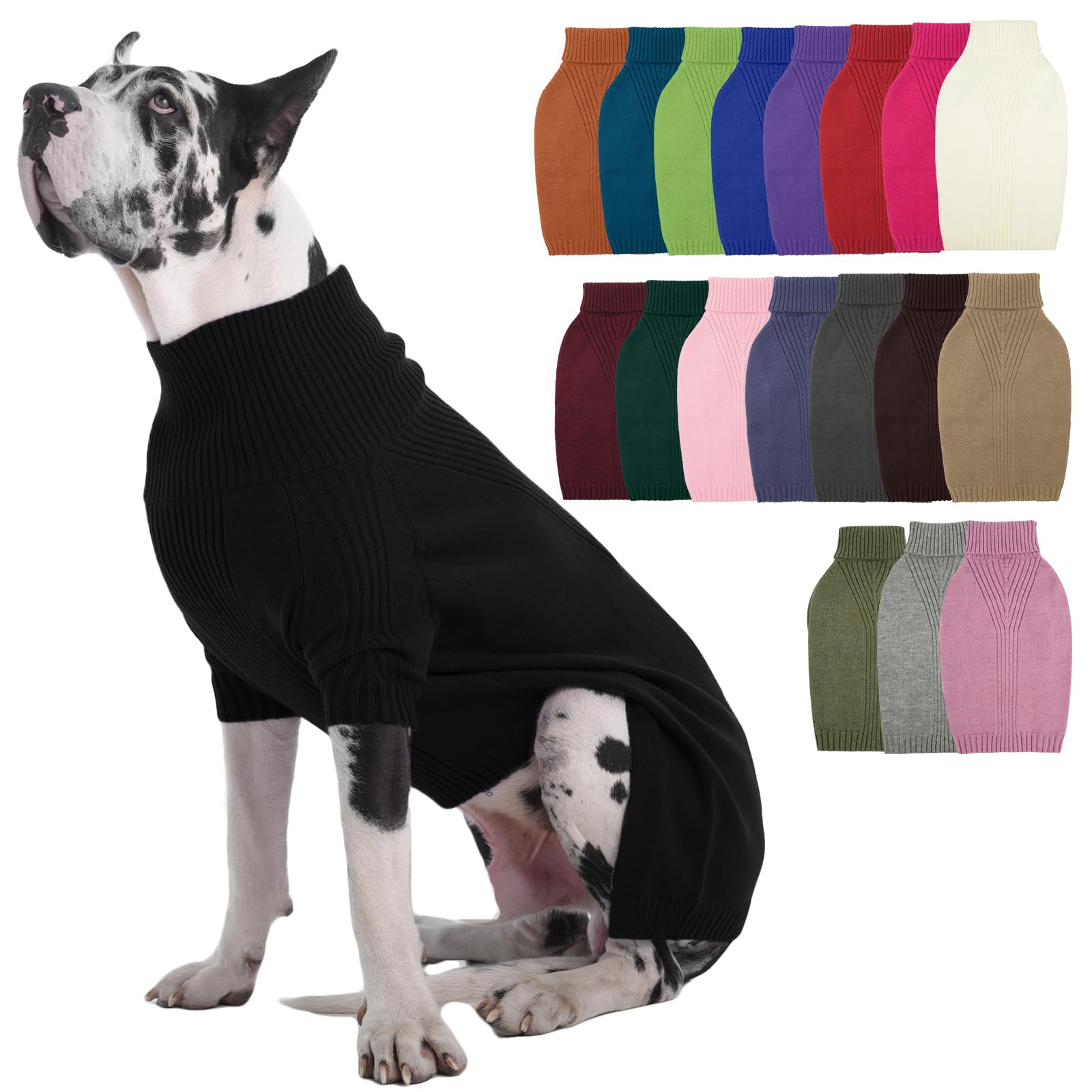 IECOii XL Dog Jumper, Winter Doggy Clothes for Medium Dogs Girl Boy — image 1