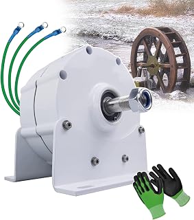 Wind Water Turbine Alternators,Gearless Permanent Magnet Generators,Grease Lubrication,Aluminum Alloy Shell,For Wind Power Generation/Hydropower Generation/Biomass Power Generation,500W-12V