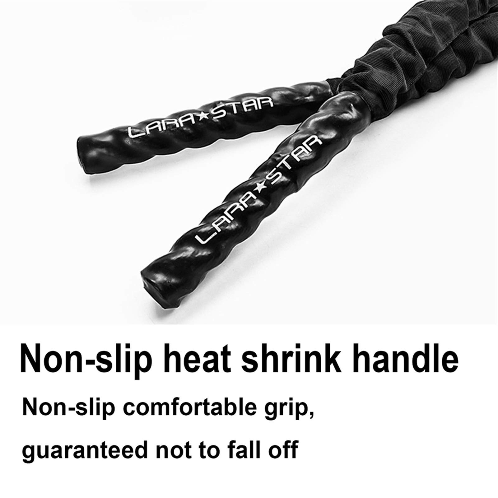 Battle Rope Hua Outdoor-Sport-Kampf-Seil 38mm 15m, Männliches Und Weibliches Umfassendes Physisches Kampfseil, Fitnessseil, Krafttrainingseil, Mit Rutschfester Griff