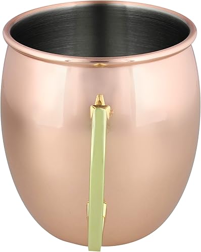 Miniatura 3 de G Francis Moscow Mule - Tazas de cobre, juego de 4 piezas, tazas de cobre lisas de 18 onzas, juego de vasos Moscow Mule para cerveza de jengibre y