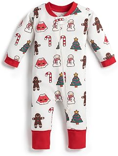 MONICA + ANDY One Piece Baby Pajamas, 100% Organic Baby Clothes for Girls and Boys, Sizes For Newborn and Infant
