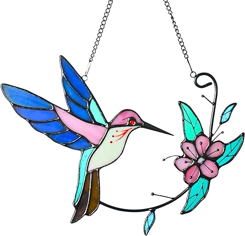 Miniatura 9 de Medusa para colgar en la ventana de vitral, panel interior atrapasoles de vida marina en el océano, decoración náutica para el hogar, pared, jardín