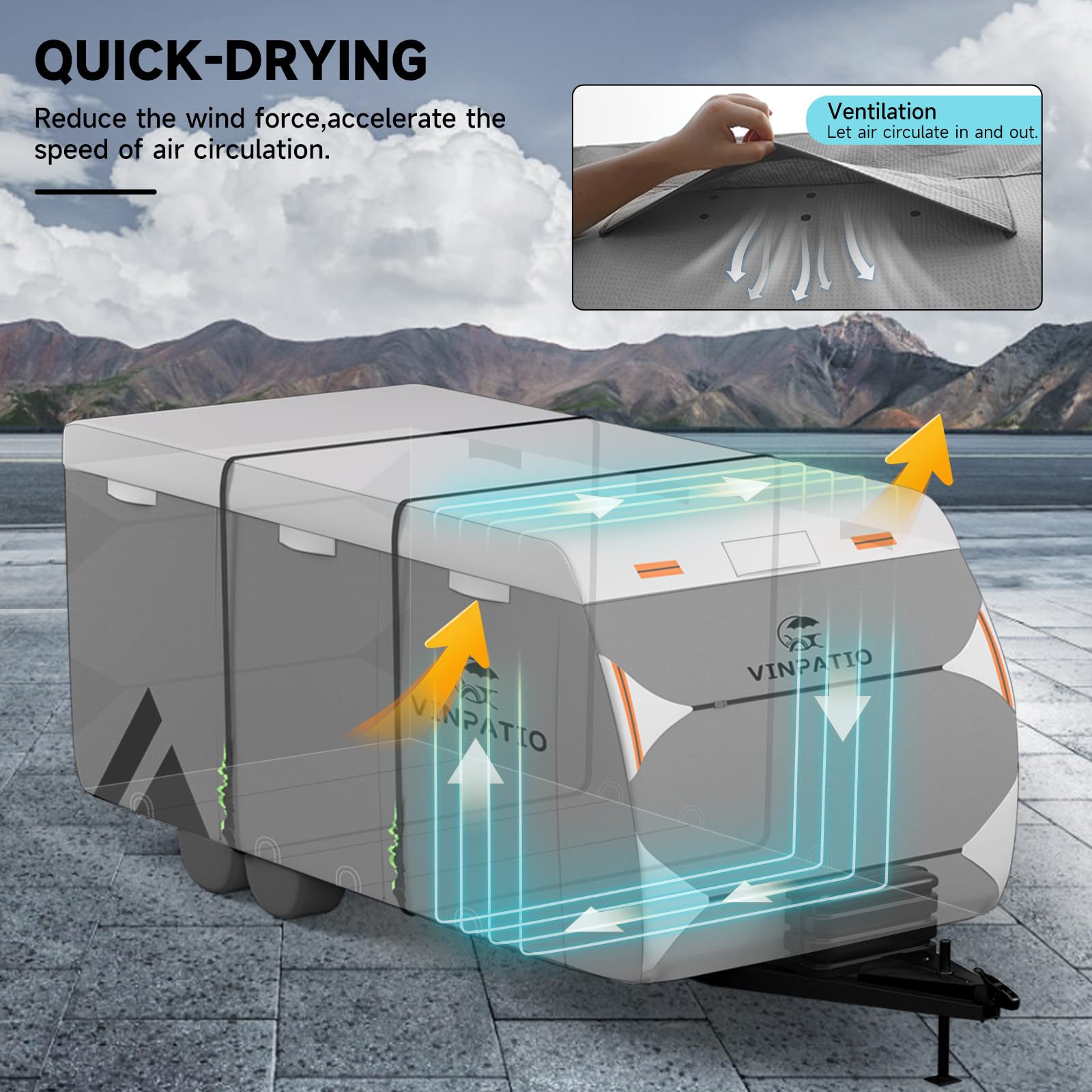 Snapklik.com : VINPATIO Travel Trailer RV Cover: 7 Layers Heavy Duty RV ...