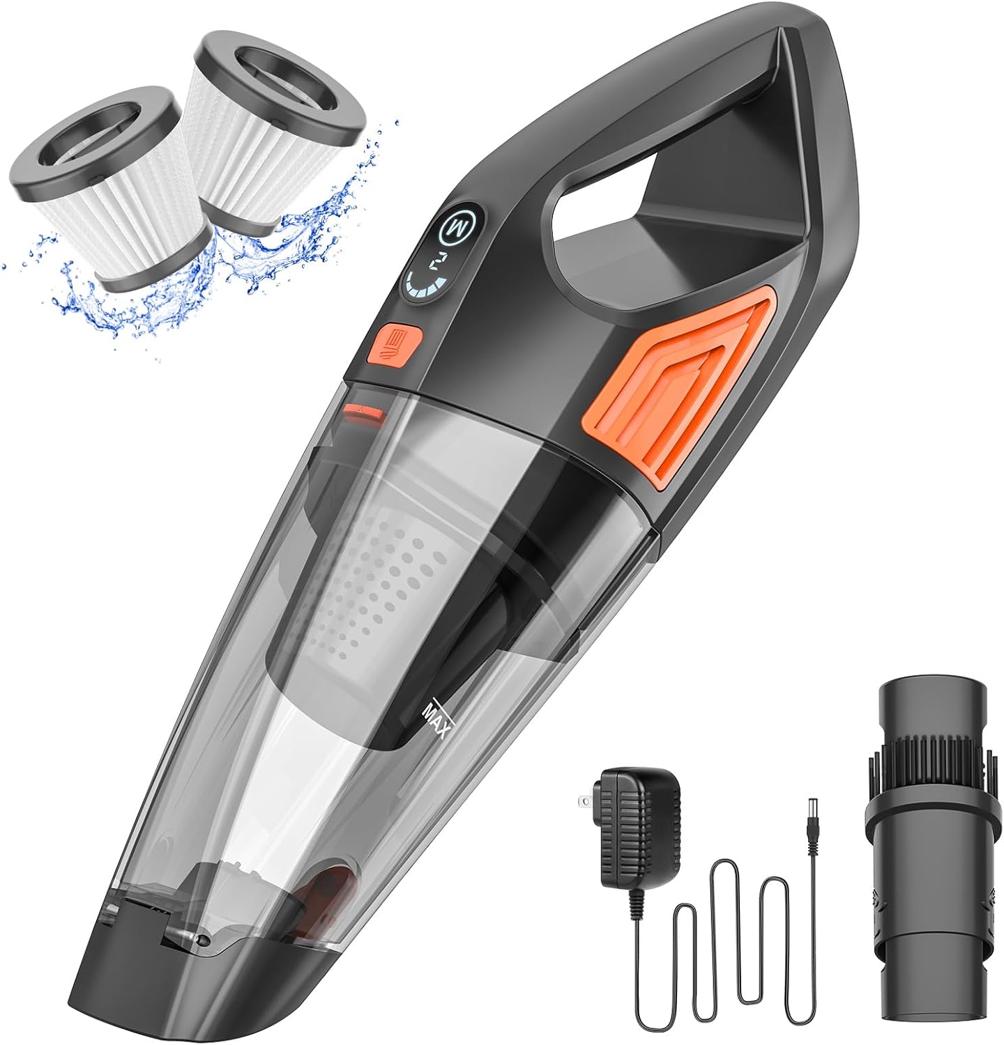 Jeshow Handheld Vacuum Cordless, 9KPA Portable Hand Vacuum Cleaner with