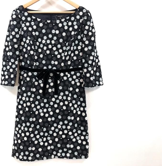 Amazon Co Jp トッカ Tocca ワンピース レディース 黒 ライトブルー マルチ 中古 服 ファッション小物