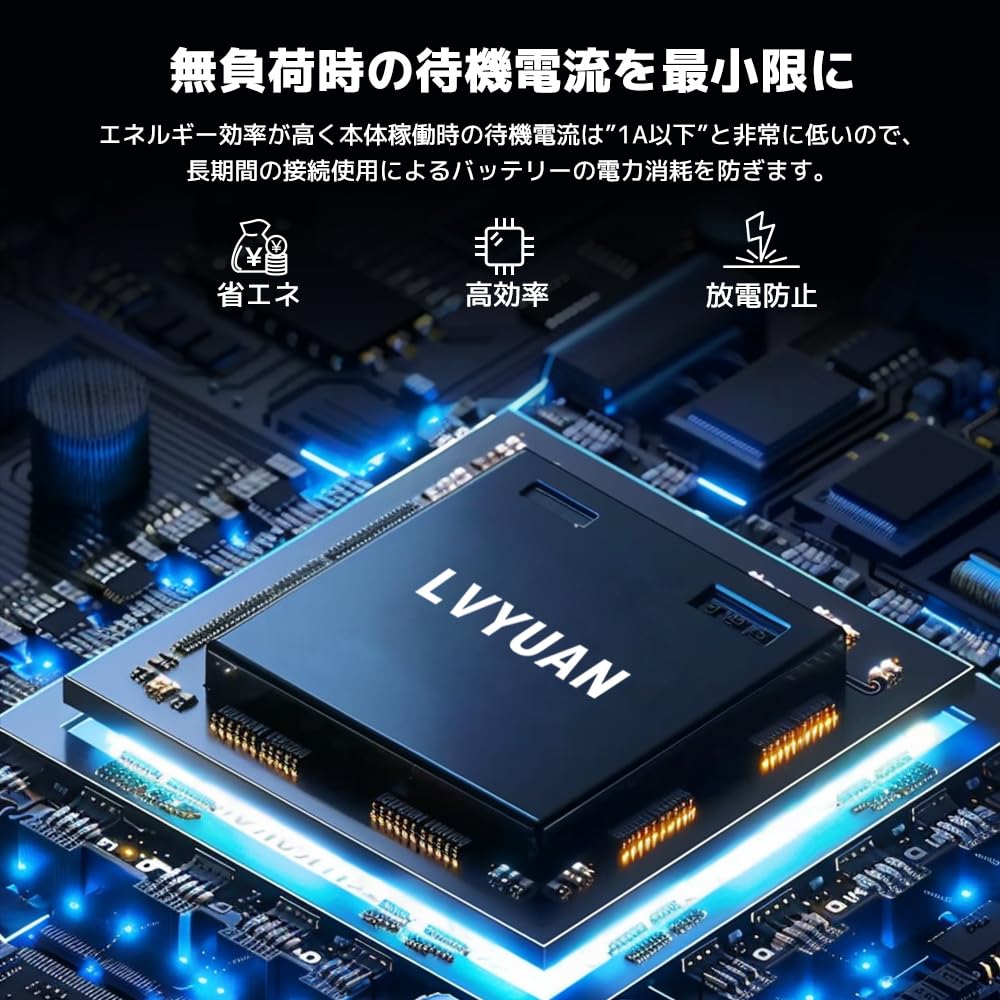 Amazon | LVYUAN（リョクエン） 正弦波インバーター 12V/500W(瞬間